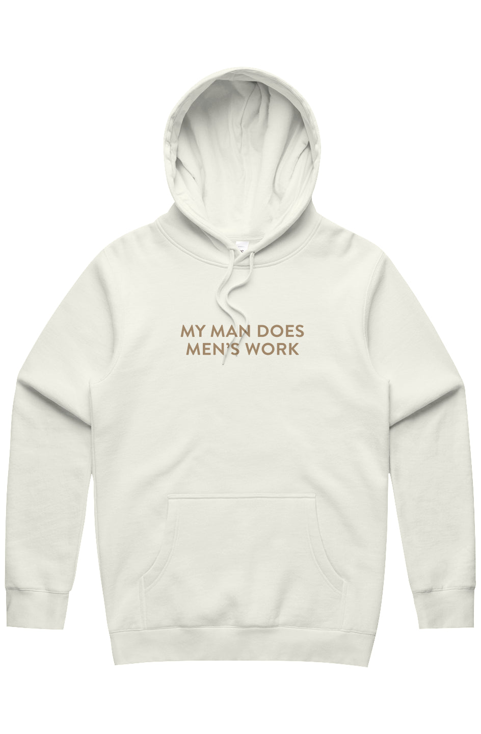 My Man Does Men's Work | Organic Stencil Hood